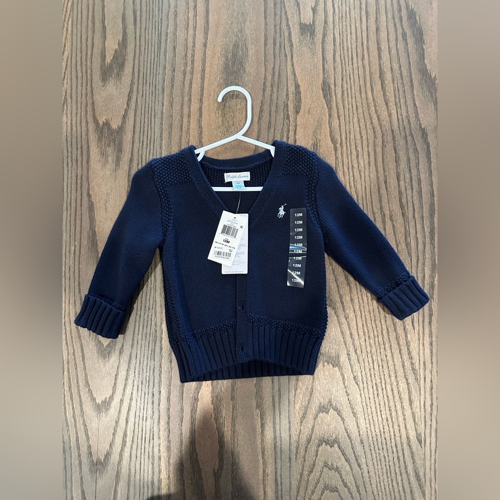 Polo Ralph Lauren cardigan navy 12m